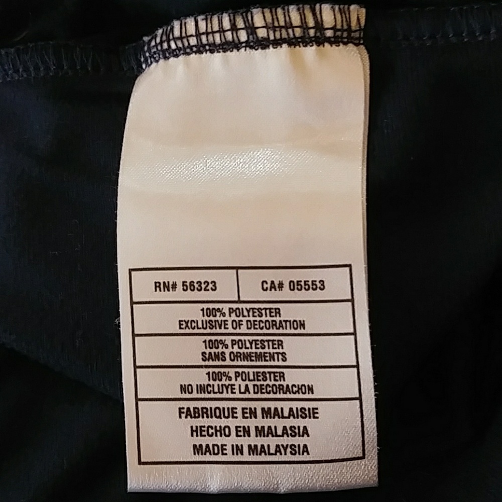 Nike Navy Capri's Sz L (12-14) - Picture 5 of 6